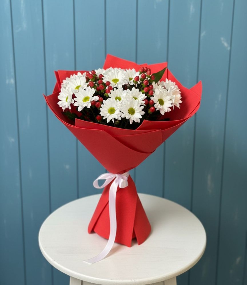 Букет цветов из: Хризантемы в Светогорске