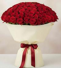 Букет 101 Красная роза Милано в Светогорске