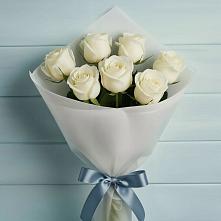 Букет 7 Белых роз Эдлесс Лав в Светогорске