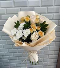 Букет цветов из:  Розы и Хризантемы в Светогорске