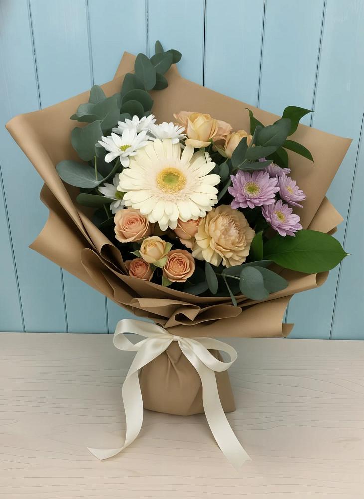 Букет цветов из: Герберы и Хризантемы в Светогорске