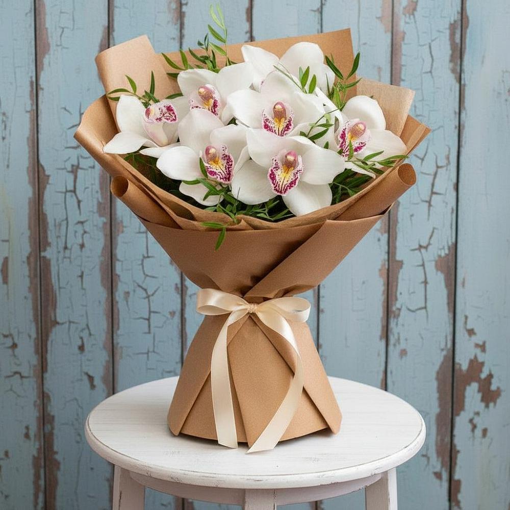 Букет цветов из: Орхидеи и Розы в Светогорске