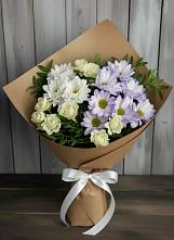 Букет цветов из:  Хризантемы и Розы в Светогорске