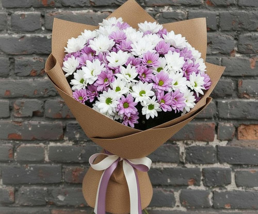 Букет цветов из: Хризантемы в Светогорске