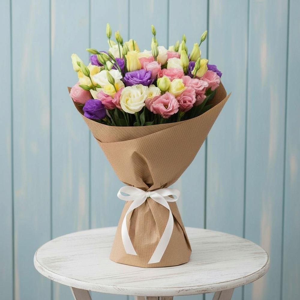 Букет цветов из: Лизиантусы в Светогорске