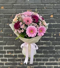 Букет цветов из:  Герберы и Хризантемы в Светогорске