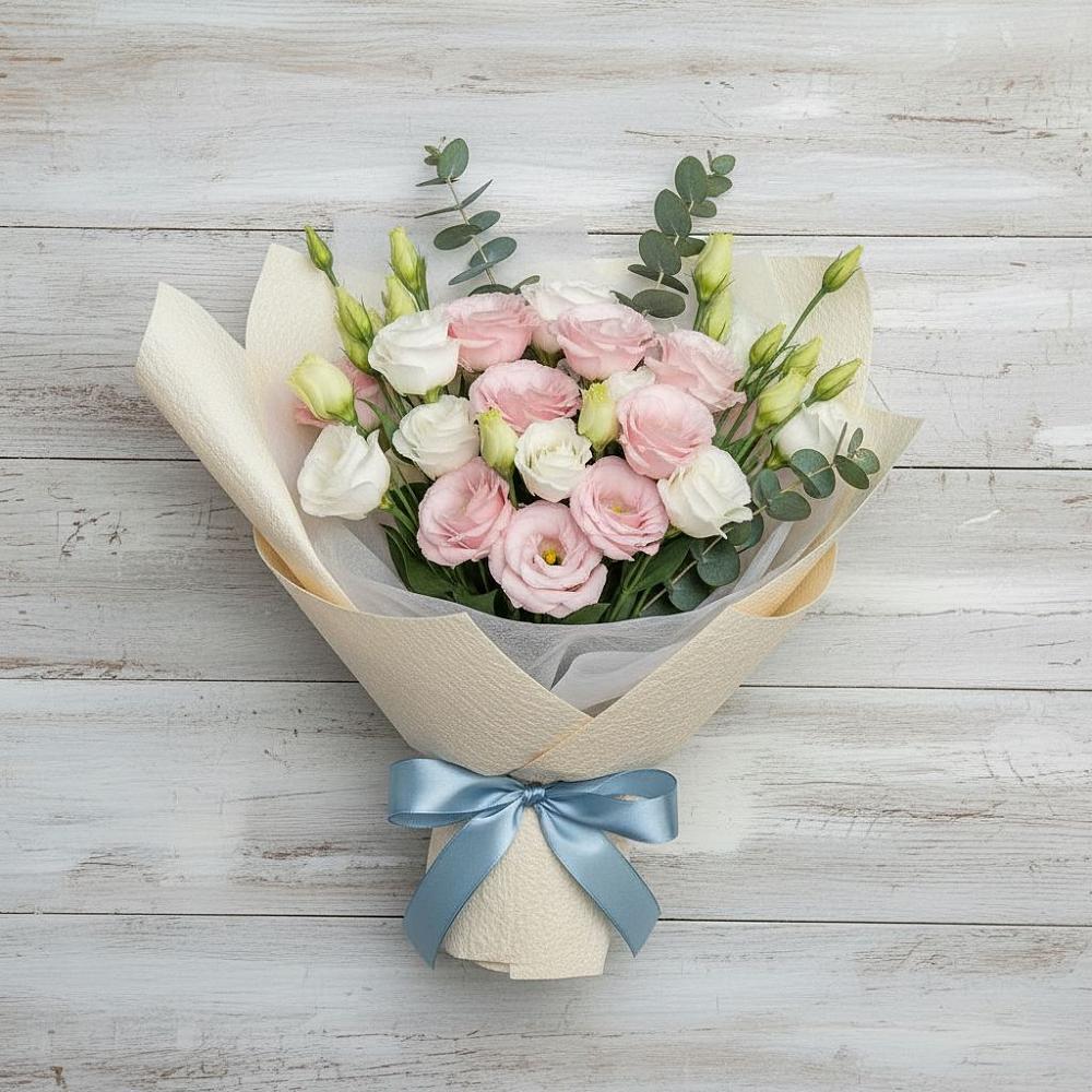 Букет цветов из: Лизиантусы в Светогорске